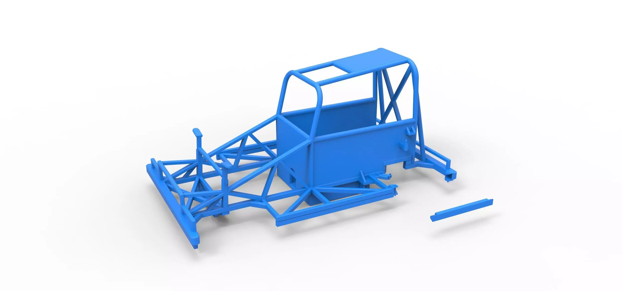 Frame of New Zealand Ministock car Scale 1 to 25 3D print model_12