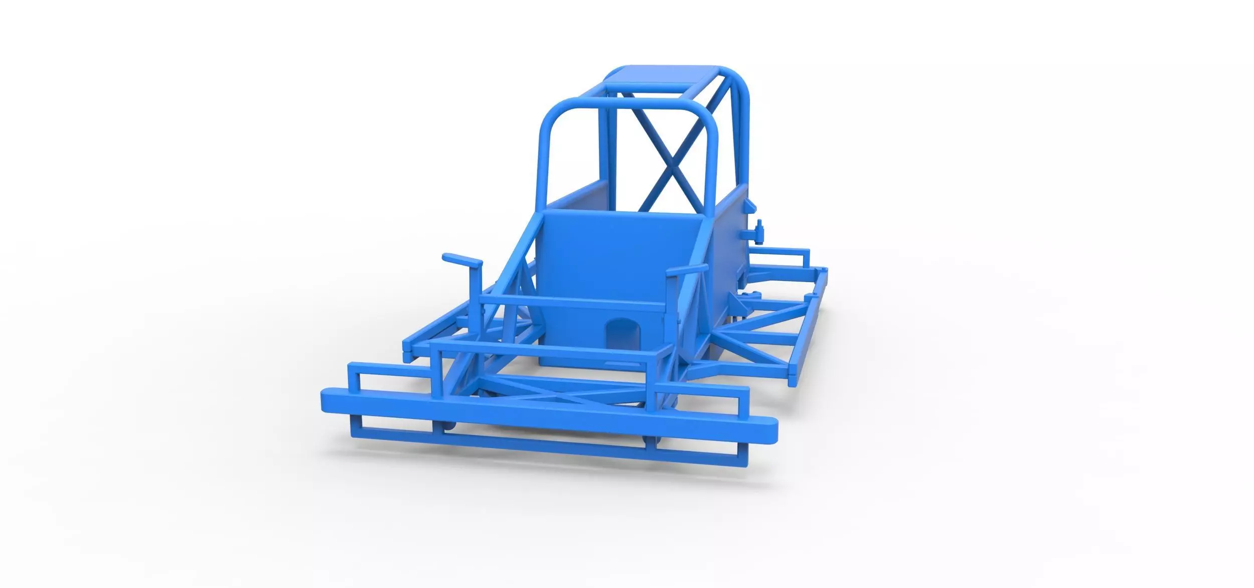 Frame of New Zealand Ministock car Scale 1 to 25 3D print model_3