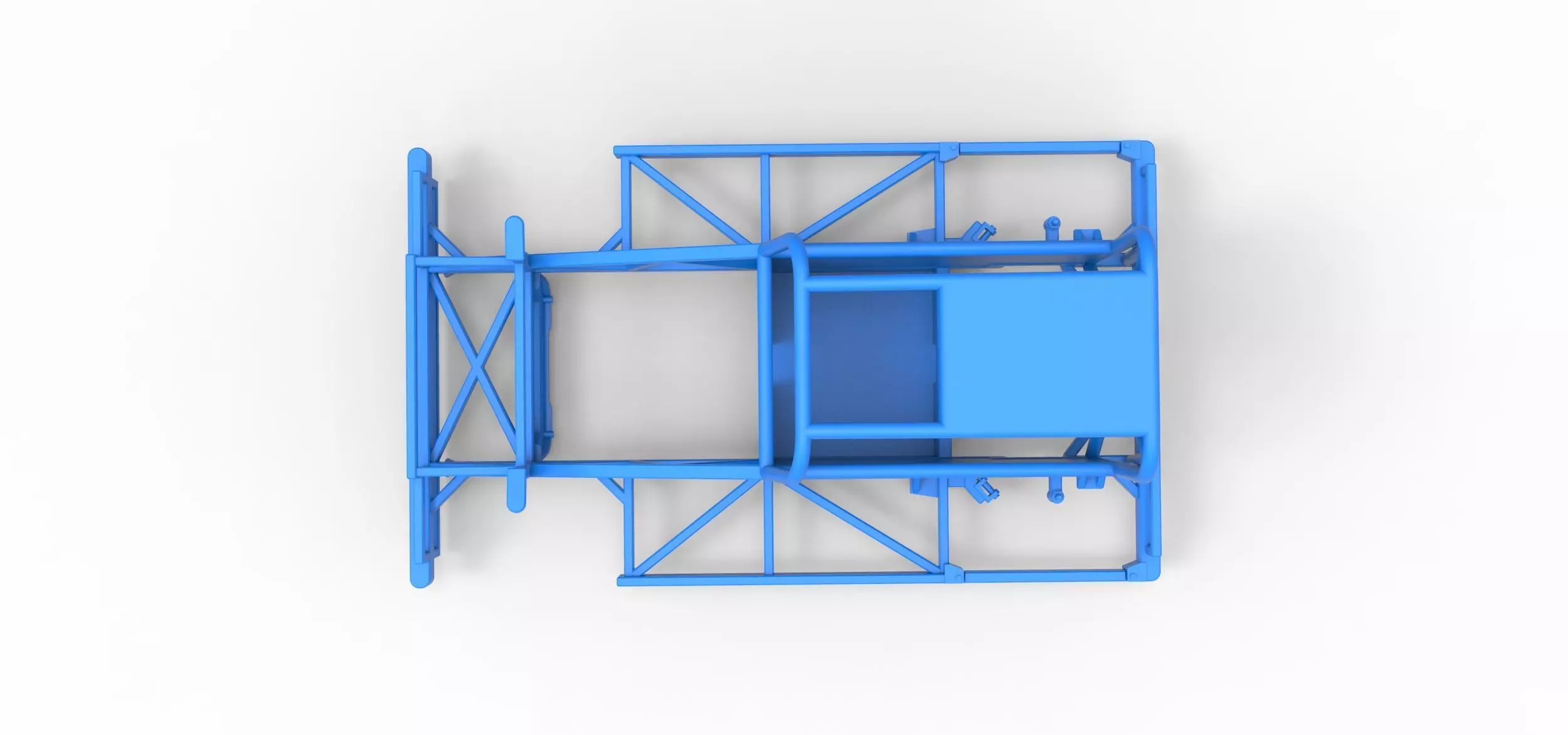 Frame of New Zealand Ministock car Scale 1 to 25 3D print model_8