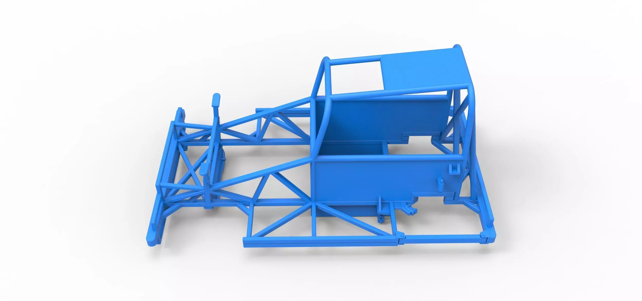 Frame of New Zealand Ministock car Scale 1 to 25 3D print model_7