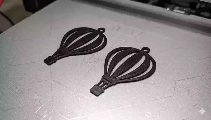 Hot Air Balloon Pendant Jewelry Art