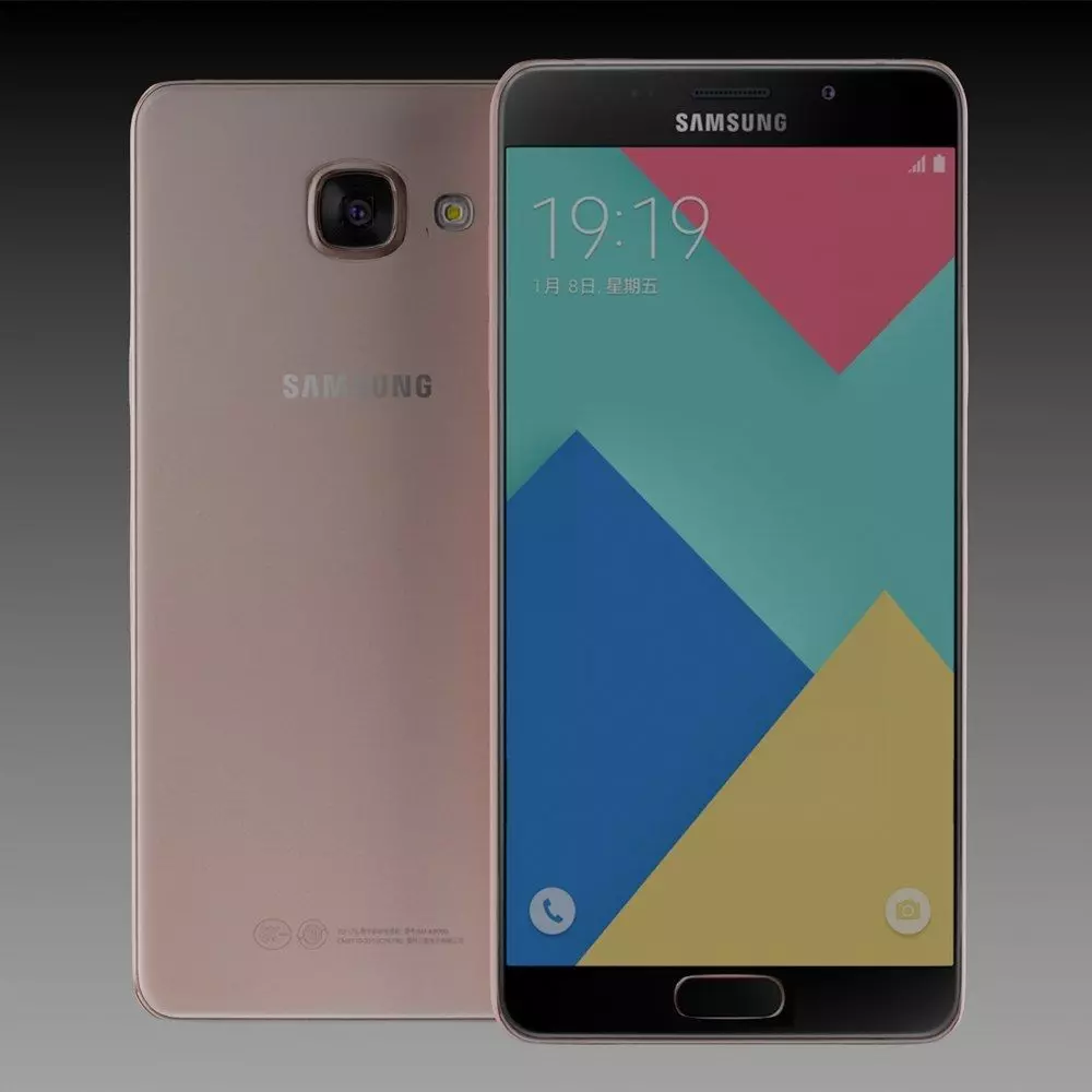 Samsung Galaxy A9 2016 Pink 3D model_1