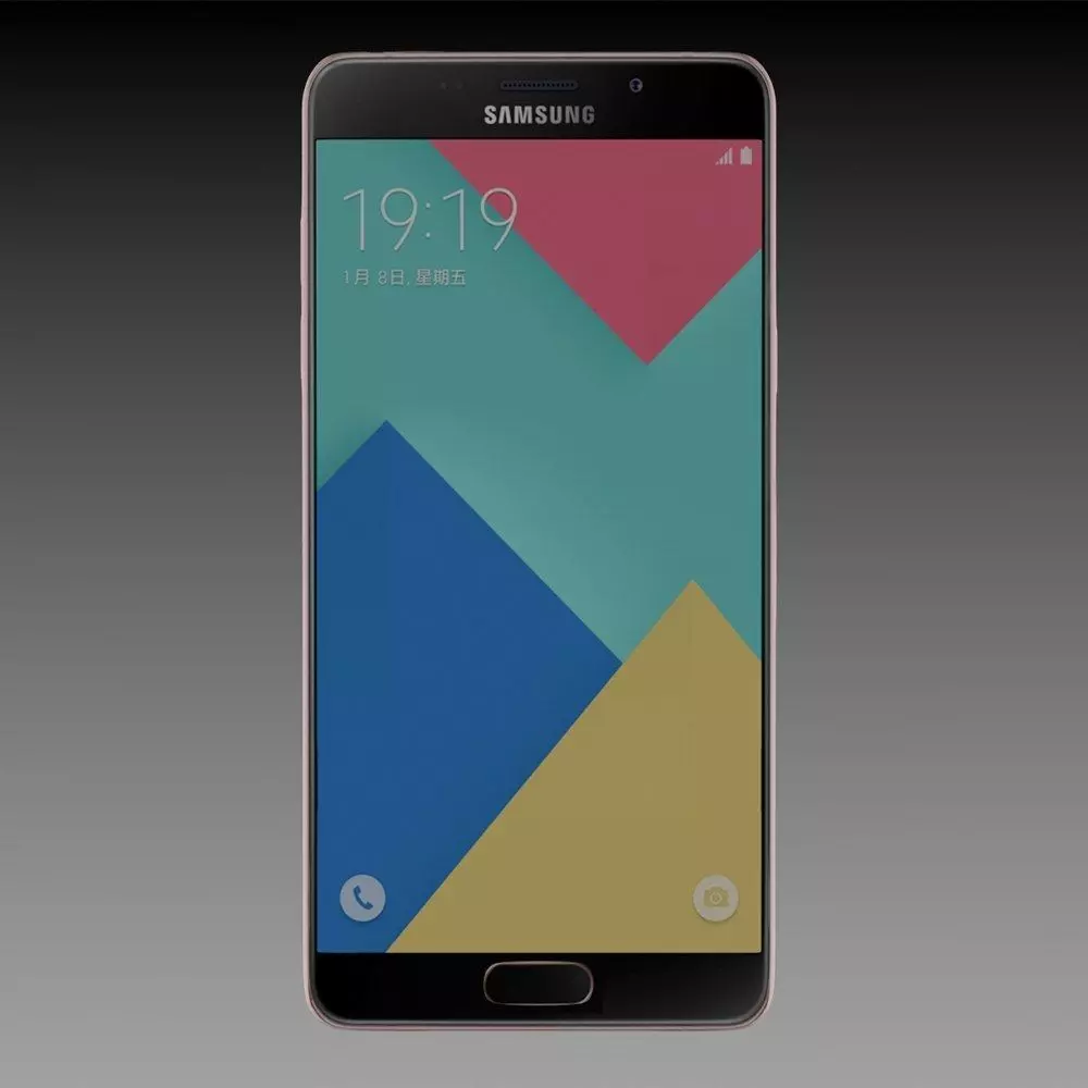 Samsung Galaxy A9 2016 Pink 3D model_3