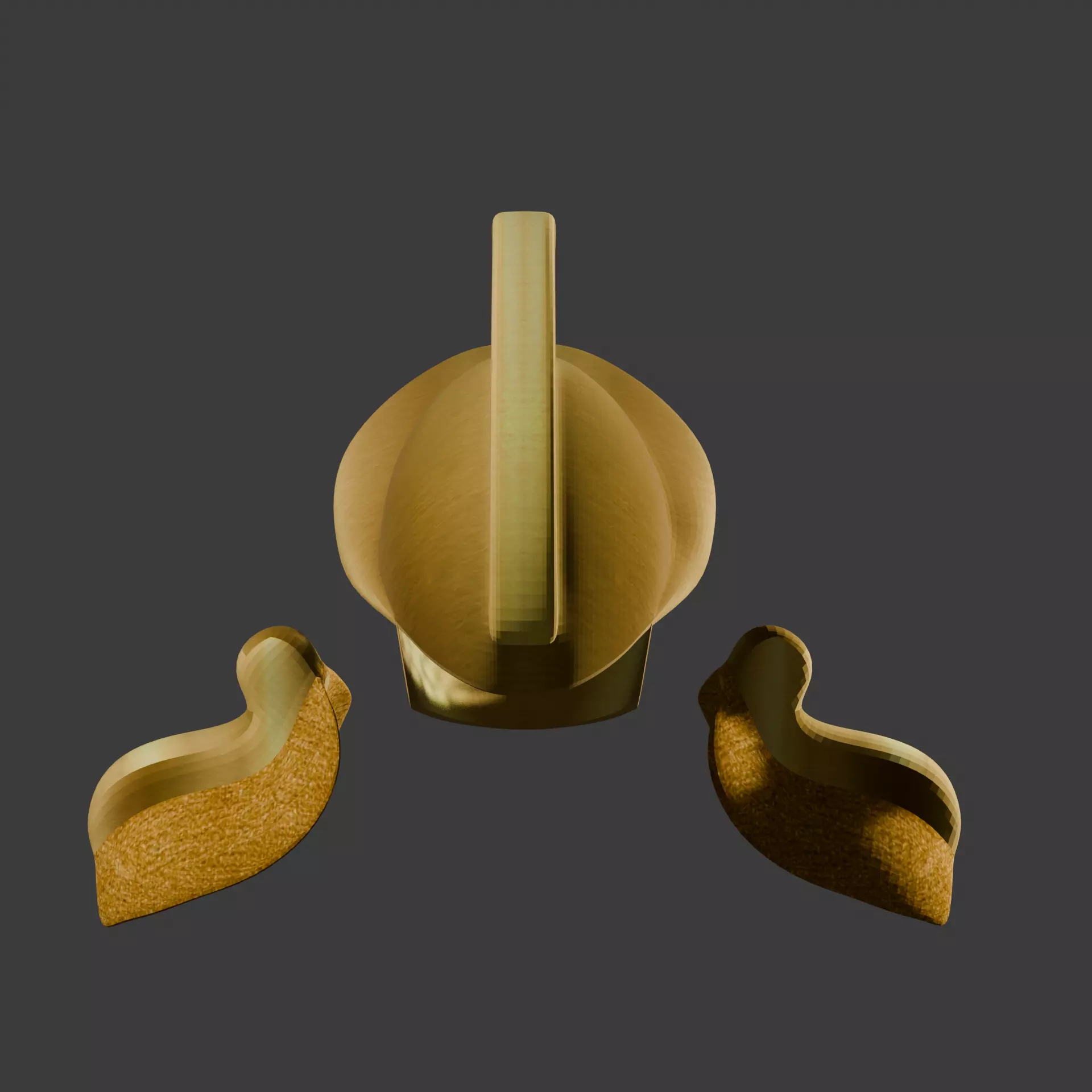 Gladiator Helmet Pauldrons Fantasy Armor Set 3D print model_6