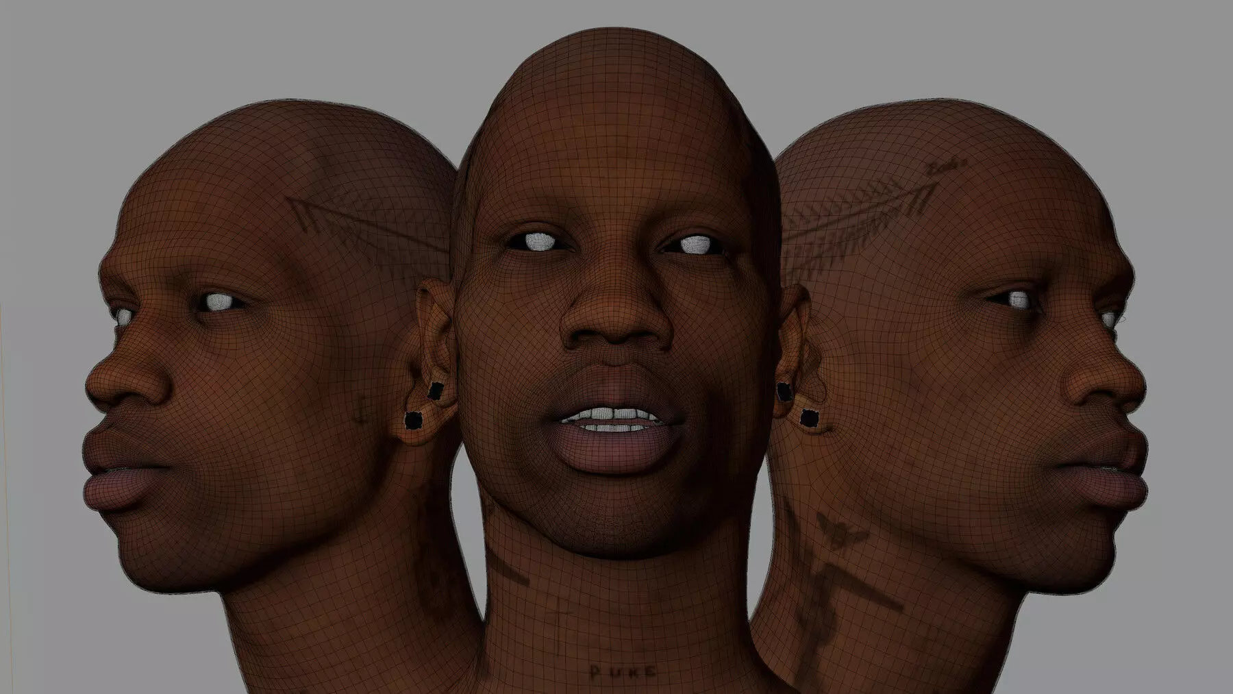 Travis Scott Likeness Sculpt 3D Model 3D model_5