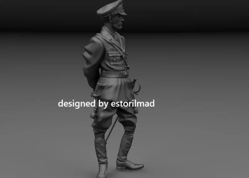 WW2 MARSHAL GERMAN HEIDRICH 3D print model_2