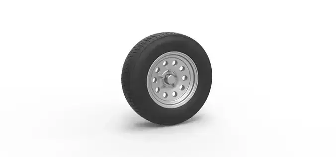 Car wheel 11 Scale 1 to 25