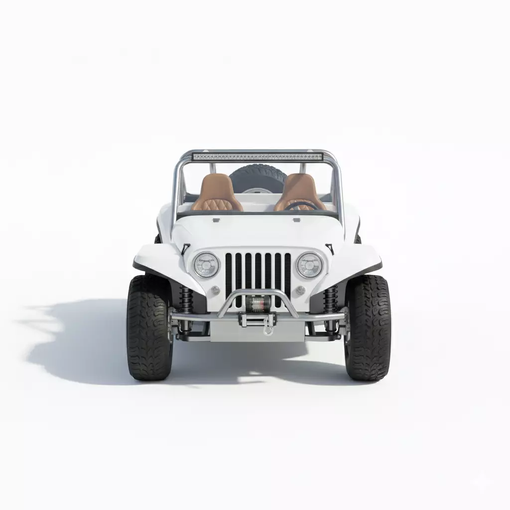 Open Top Off Road Buggy Low-poly 3D model_6