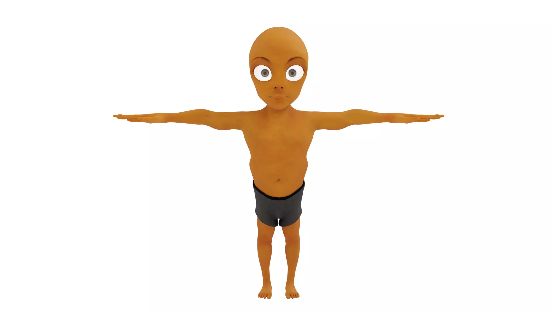 Alien Kid V2 Comming Free 3D model