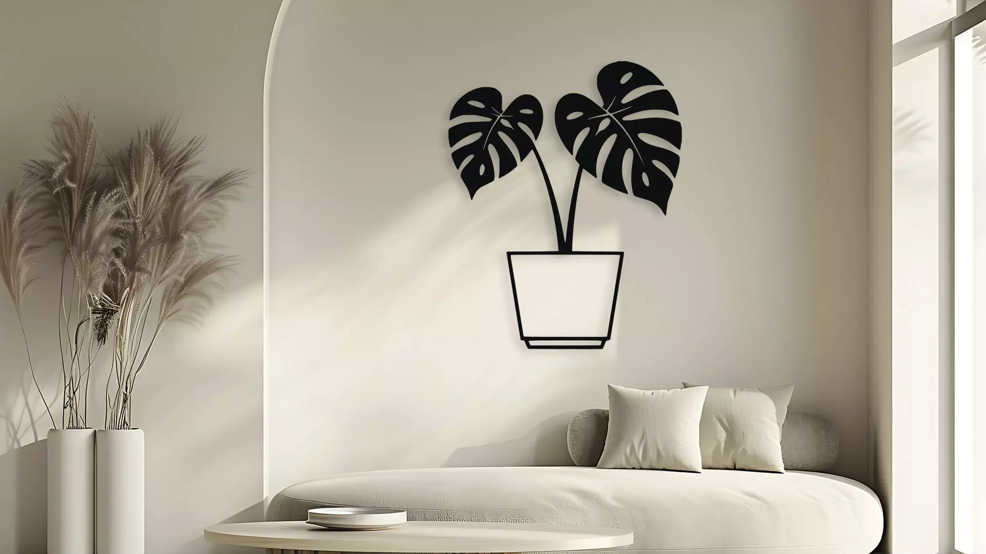 Monstera Deliciosa Leaf Wall Decor 3D model_5