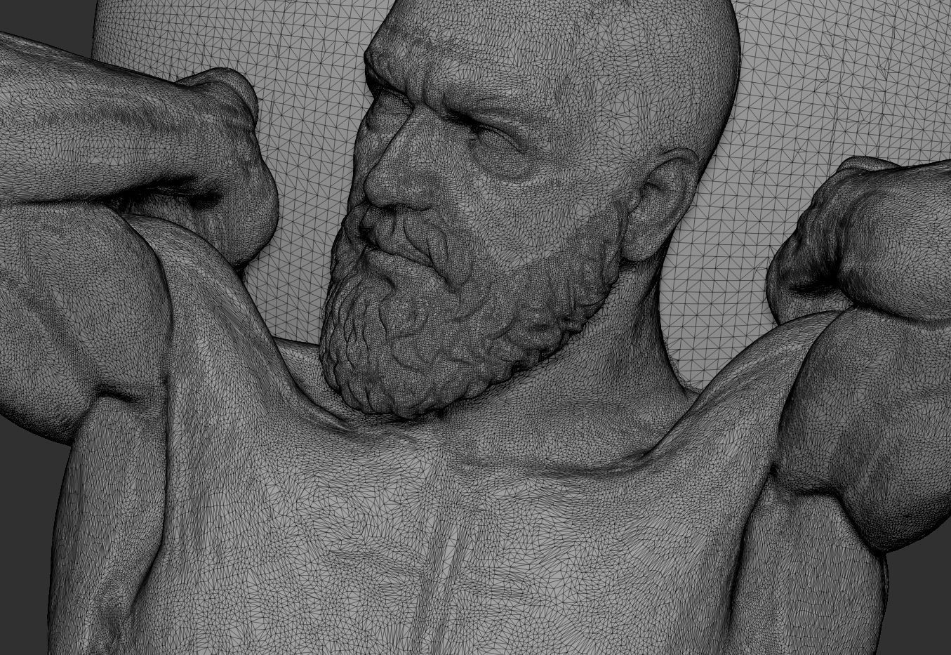 Atlas Statue printable 3D print model_3