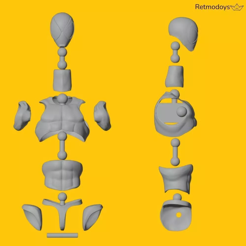 Spiderman SH Figuarts Gamerverse - Articulated Action Figure 3D print model_11