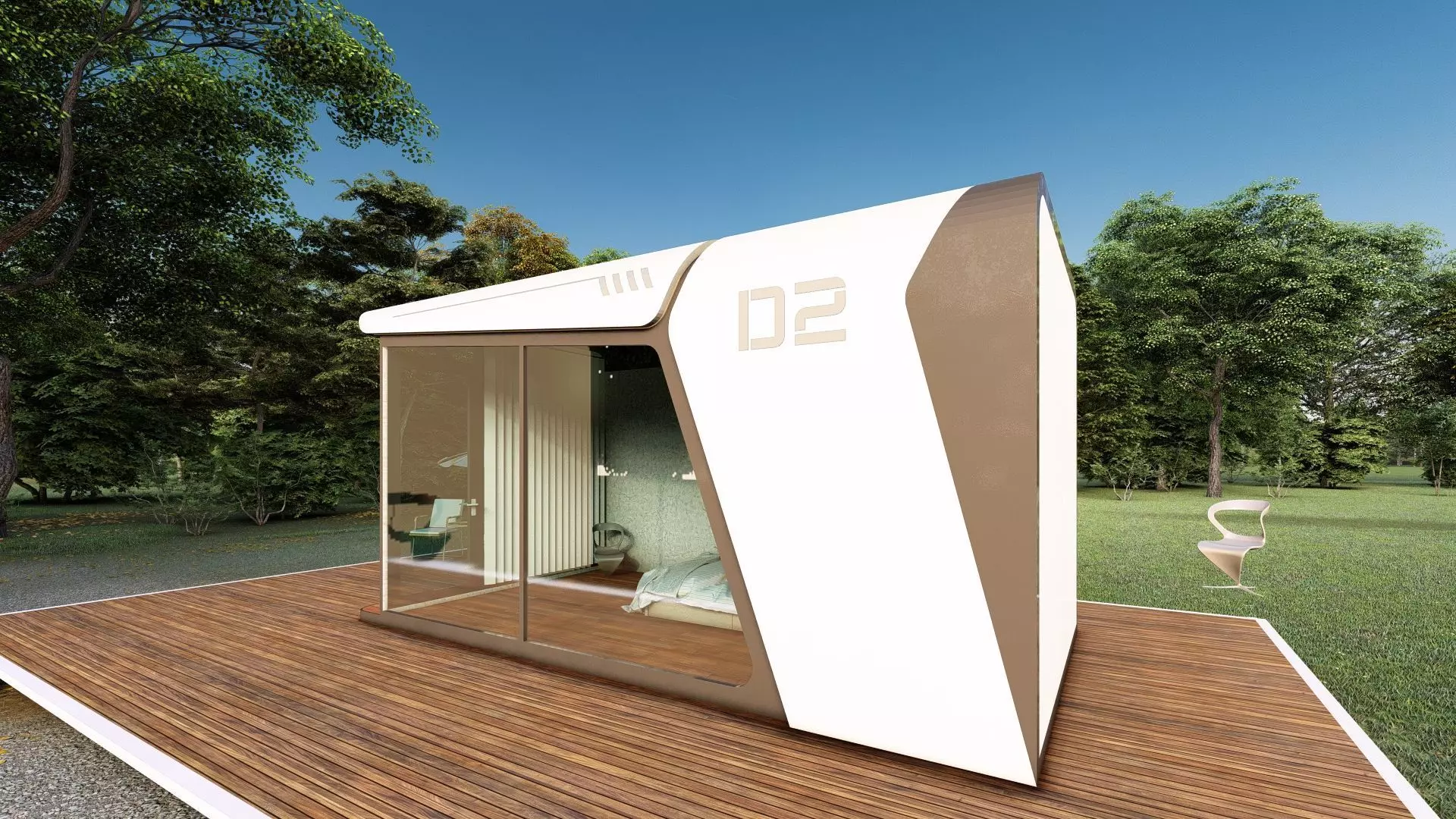 Capsule House D2 3D model_4