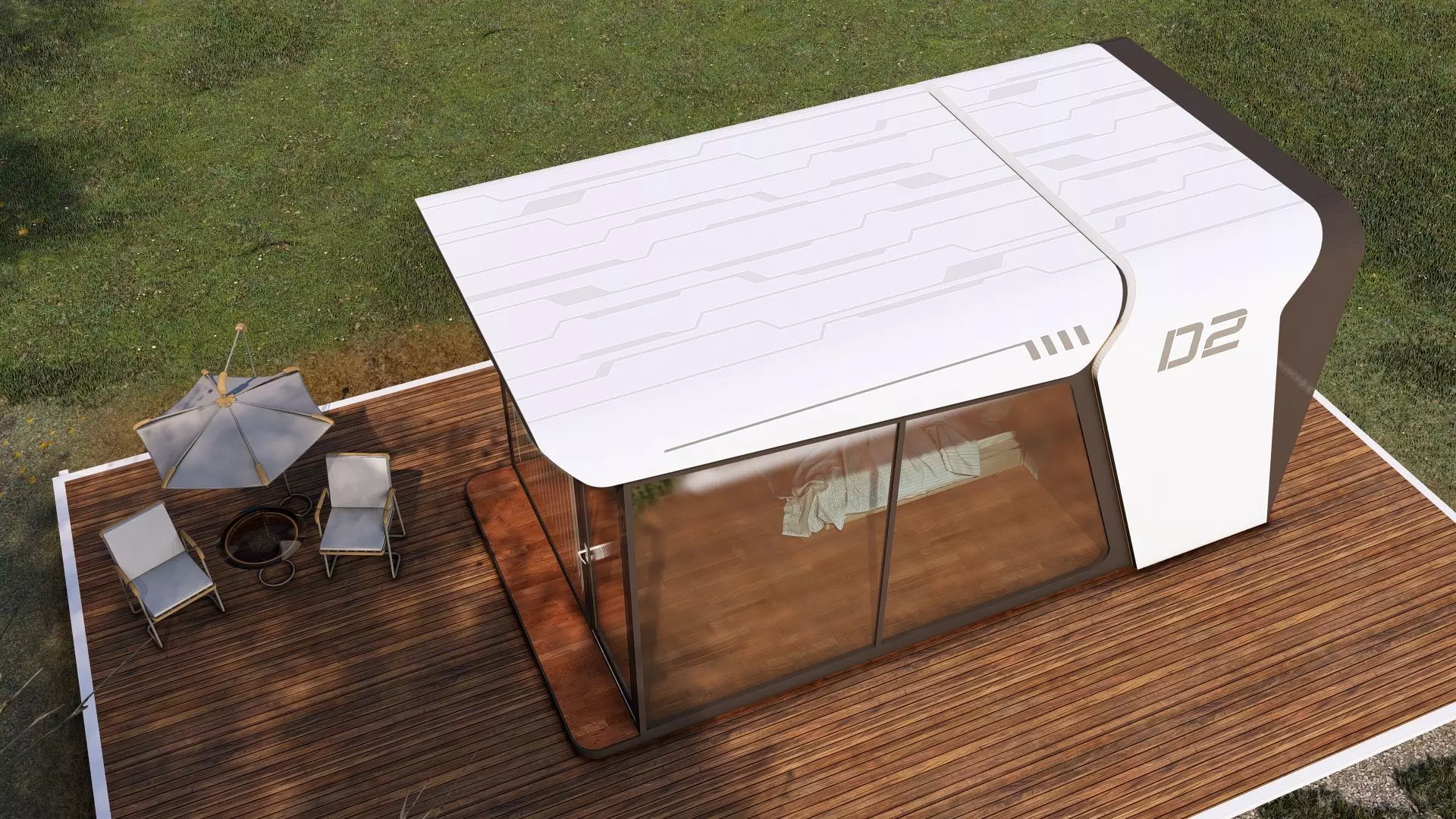 Capsule House D2 3D model_2