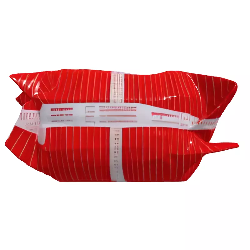 Red Striped Plastic Package Low-poly 3D model_4
