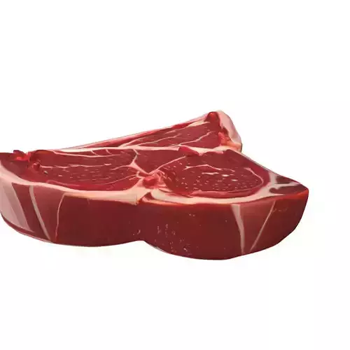 Raw TBone Steak 3D Model Low-poly 3D model 3