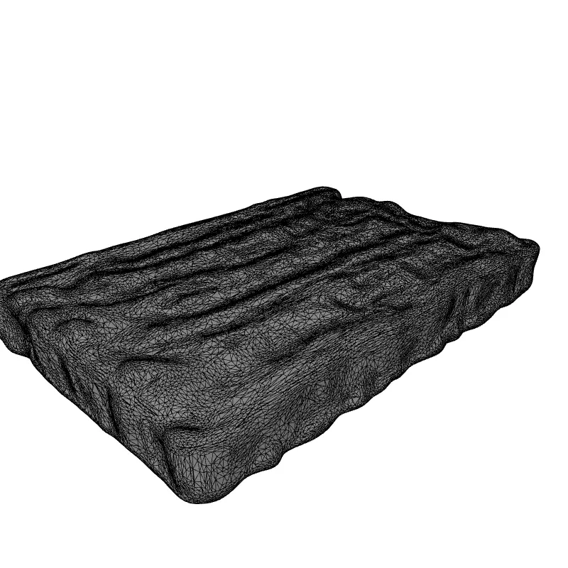 Realistic Raw Bacon Toast 3D Model Low-poly 3D model_9