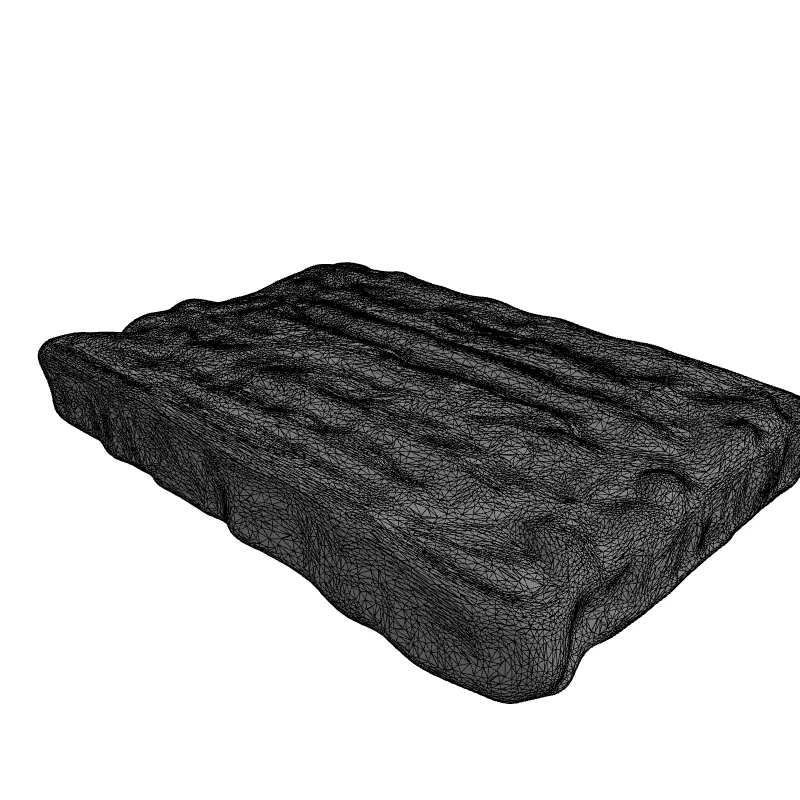 Realistic Raw Bacon Toast 3D Model Low-poly 3D model_1