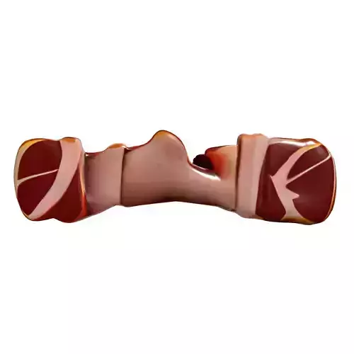 Realistic Raw Bacon Slices 3D Model Low-poly 3D model 5
