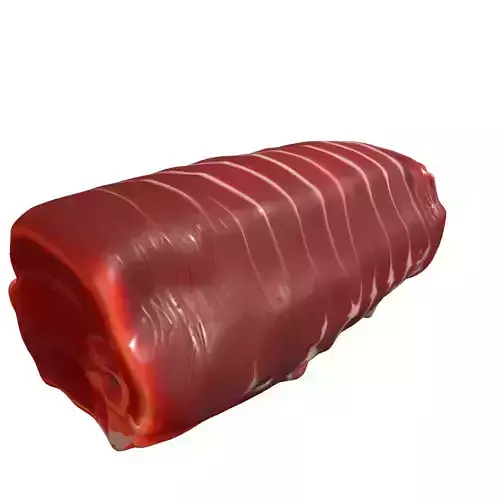 Raw Pork Meat Roll 3D Model Low-poly 3D model 4