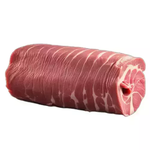 Raw Pork Meat Roll 3D Model