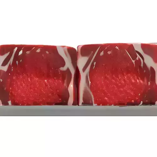 Fresh Raw Beef Cubes 3D Model Low-poly 3D model 5