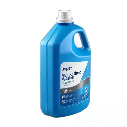 Blue Plastic Detergent Bottle 3D Model