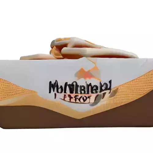 Delicious Waffles Box 3D Model Low-poly 3D model 5