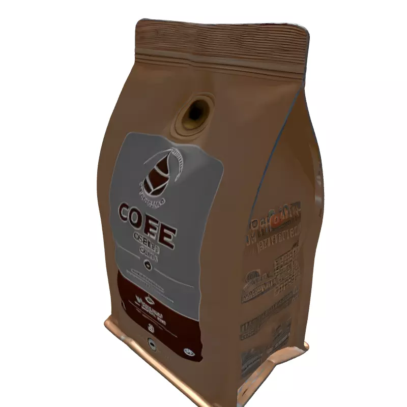 Coffee Bag Packaging 3D Model Low-poly 3D model_6