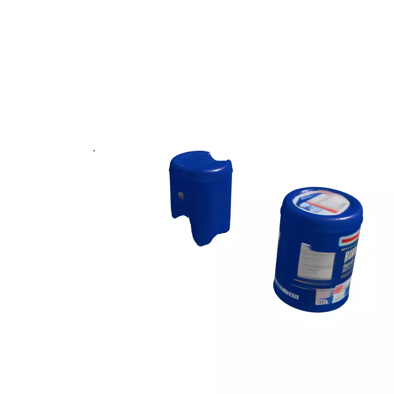 Blue Powder Can 3D Model Low-poly 3D model_3