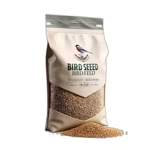 Realistic Bird Seed Bag with Spill