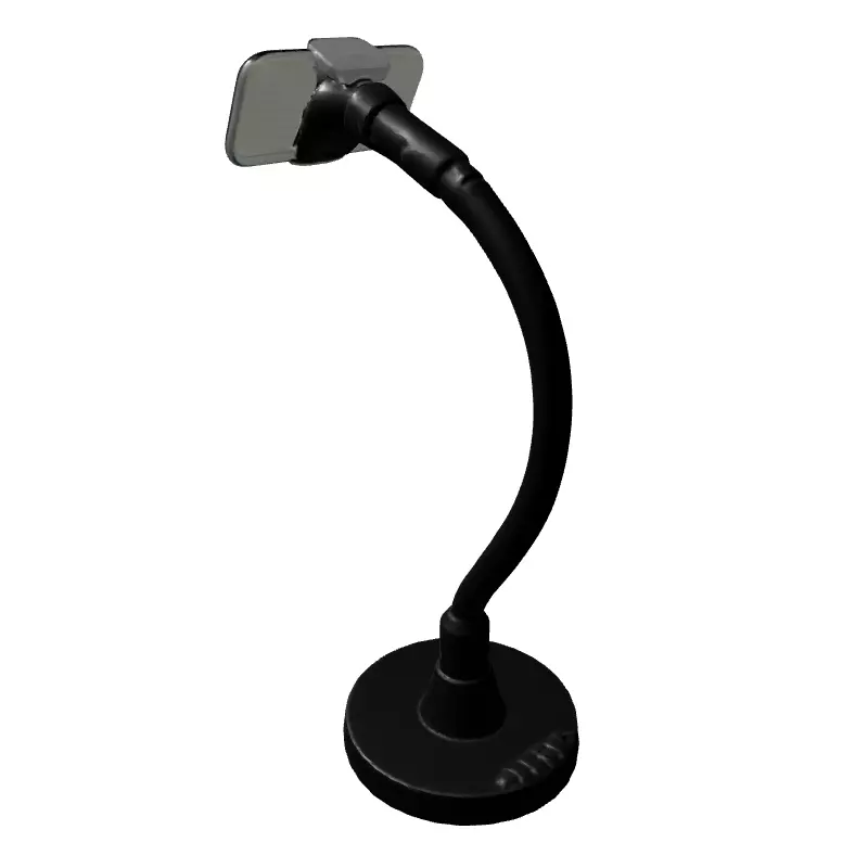 Gooseneck Phone Holder Desk Stand Low-poly 3D model_5