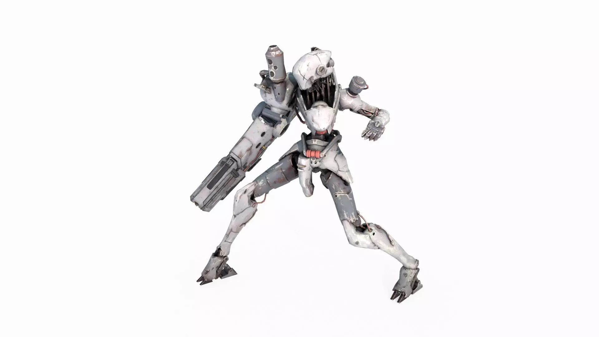 Future Sci-Fi Character Fighter Armor 3D model_0