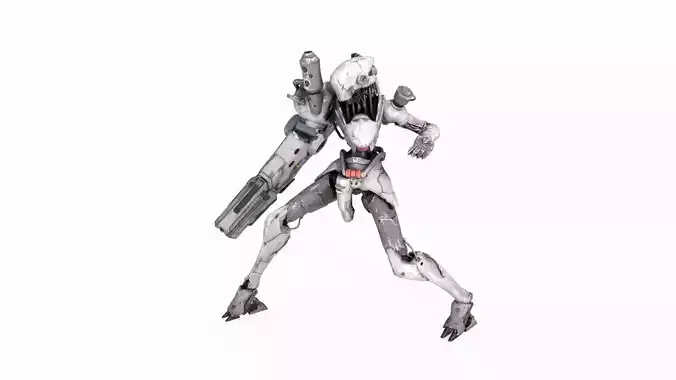 Future Sci-Fi Character Fighter Armor 3D model