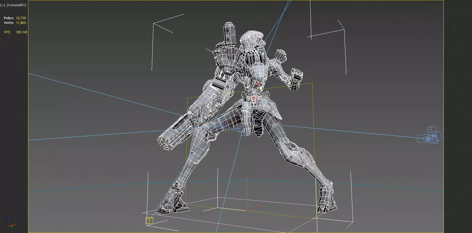 Future Sci-Fi Character Fighter Armor 3D model_8