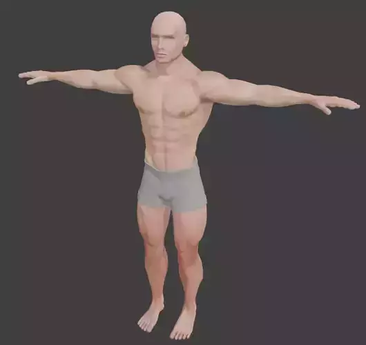 Optimized Realistic Male Basemesh