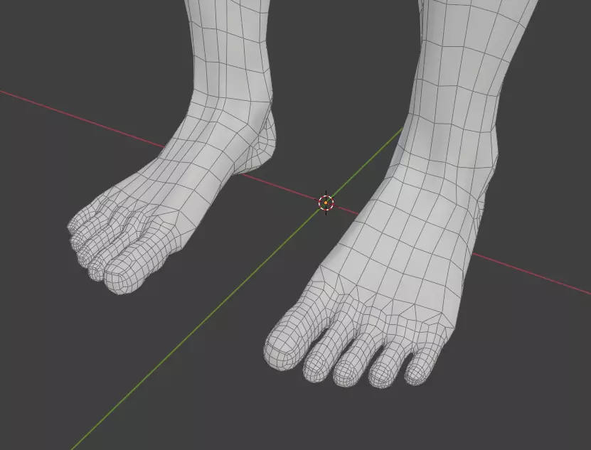 Optimized Realistic Male Basemesh Free low-poly 3D model_9