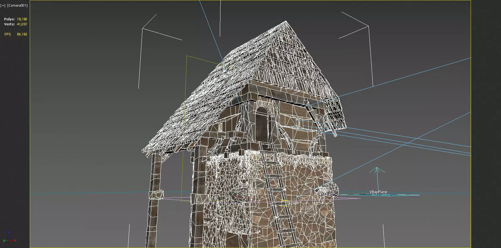 Medieval Architectural Warehouse 3D model_6
