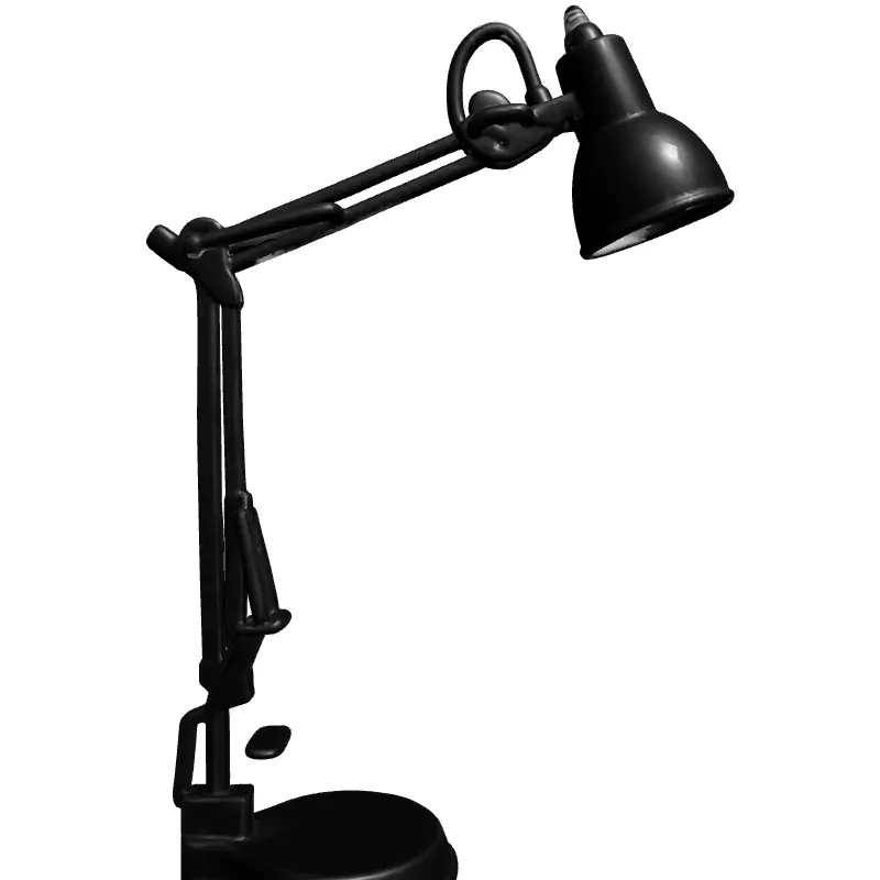 Classic Adjustable Desk Lamp Low-poly 3D model_4