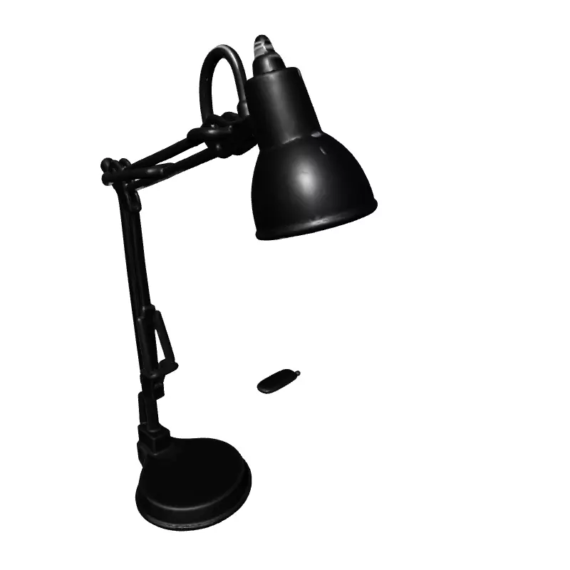 Classic Adjustable Desk Lamp Low-poly 3D model_2