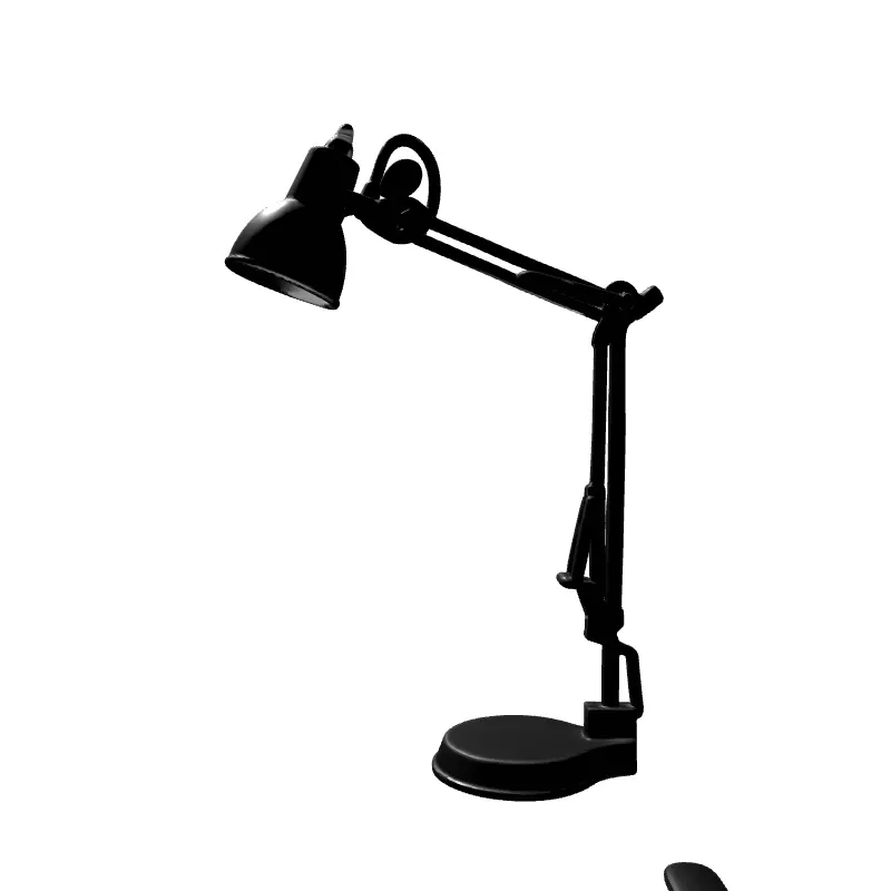 Classic Adjustable Desk Lamp Low-poly 3D model_7