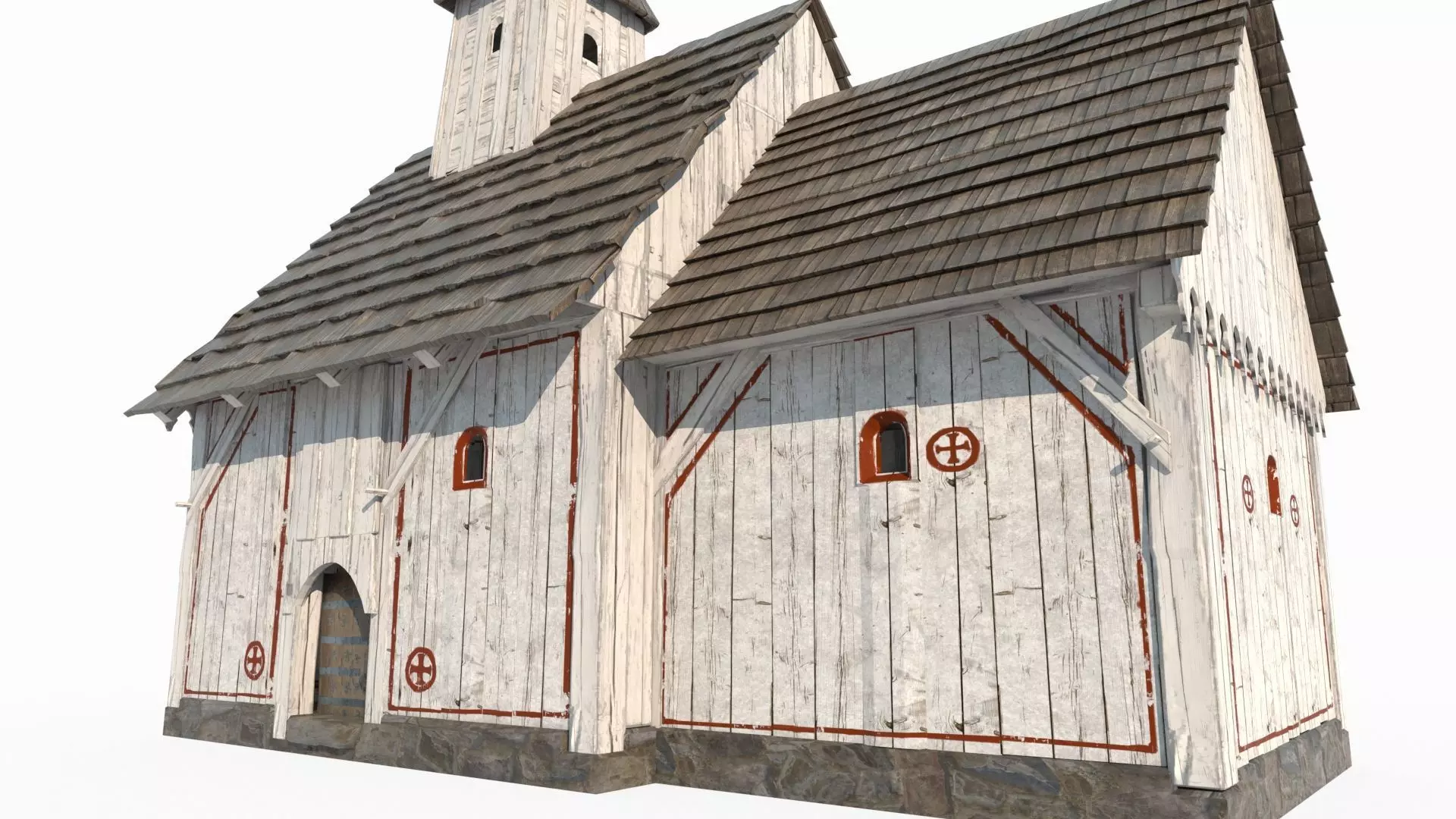 Medieval Chapel Architecture 3D model_1