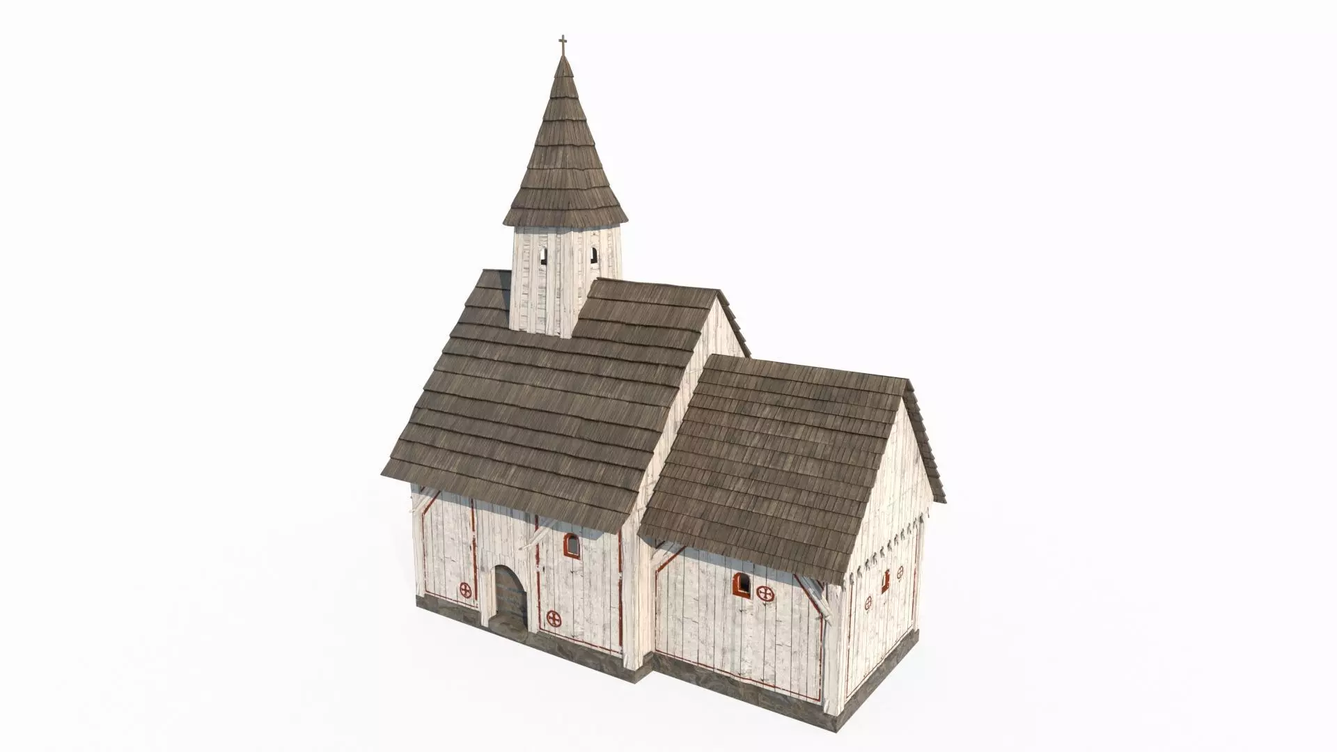 Medieval Chapel Architecture 3D model_3
