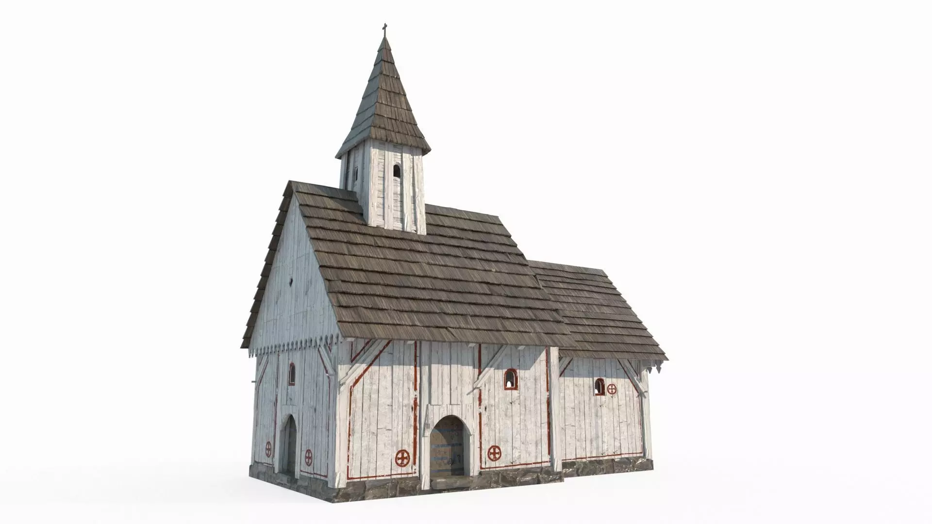 Medieval Chapel Architecture 3D model_0