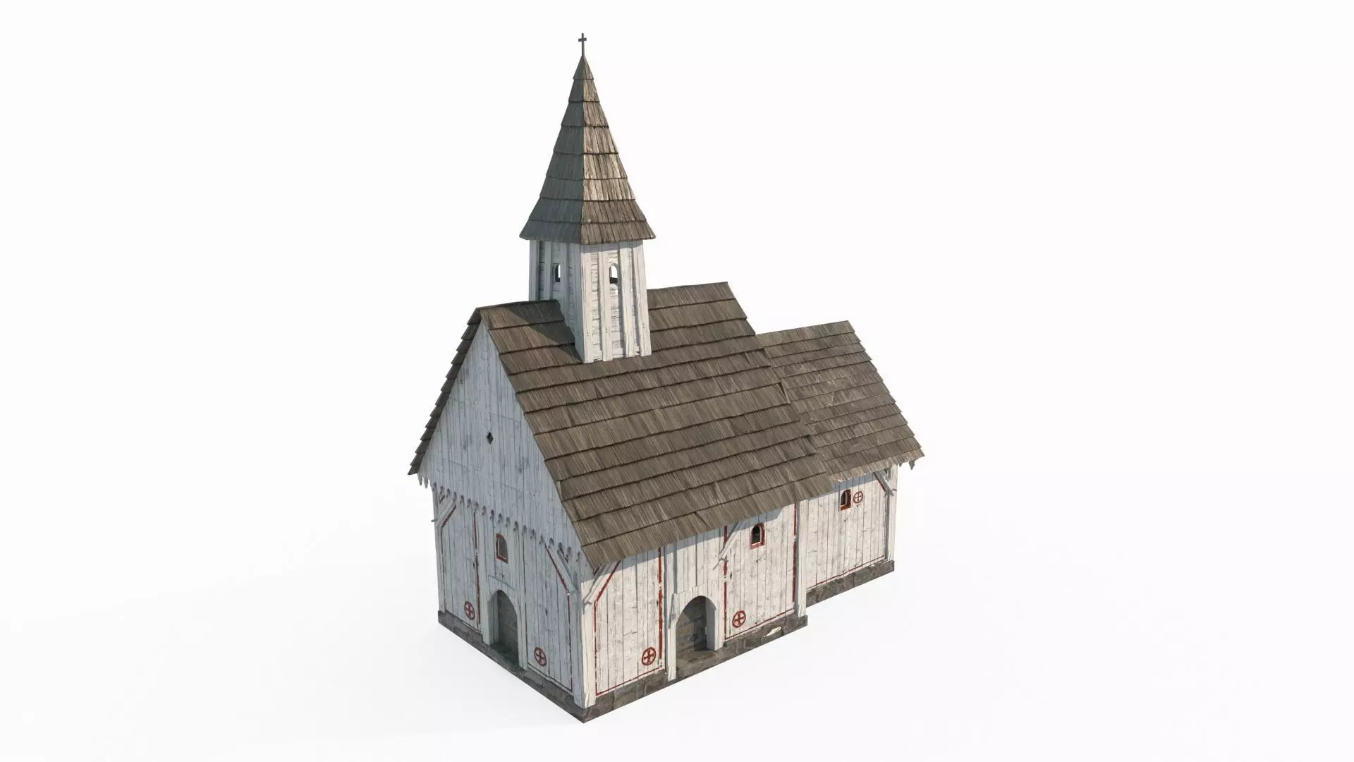 Medieval Chapel Architecture 3D model_5
