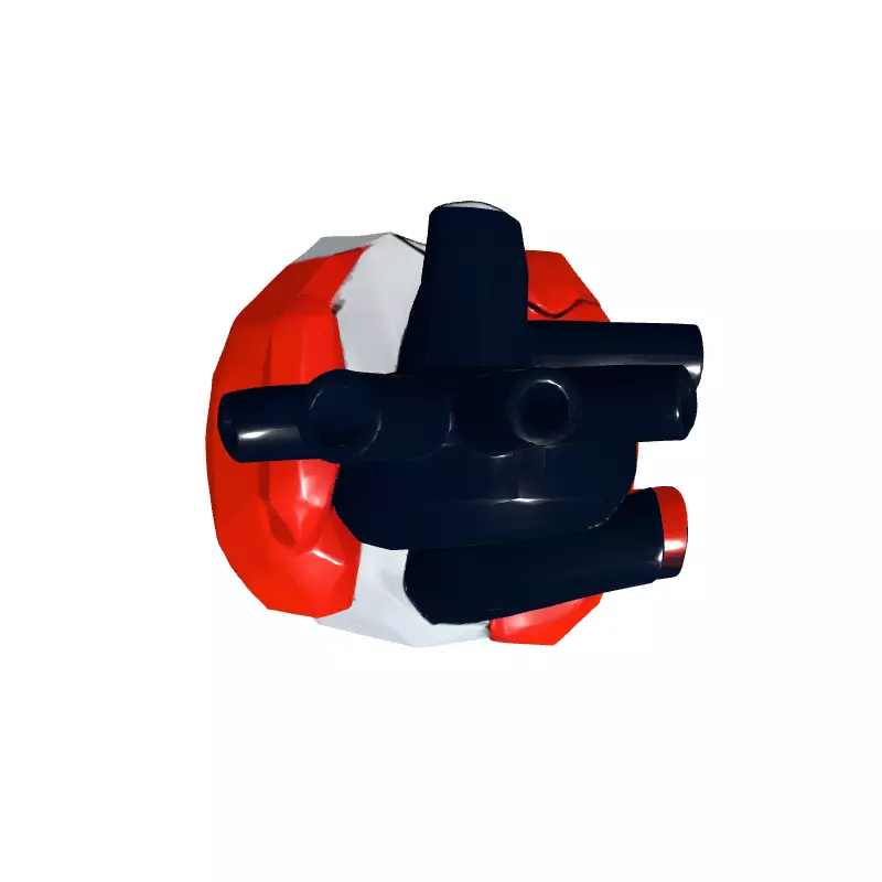 Stylized Low Poly Anatomical Heart Low-poly 3D model_8