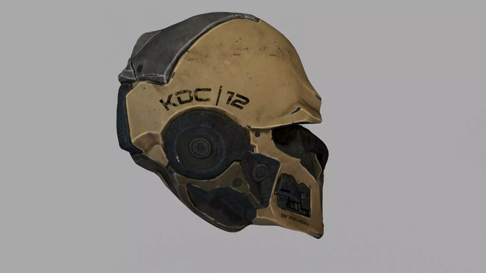 Sci-fi Helmet 3D model_3