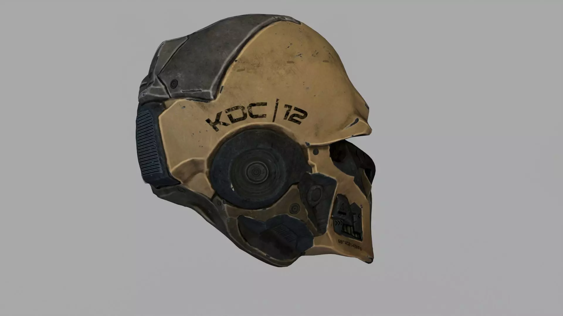 Sci-fi Helmet 3D model_4