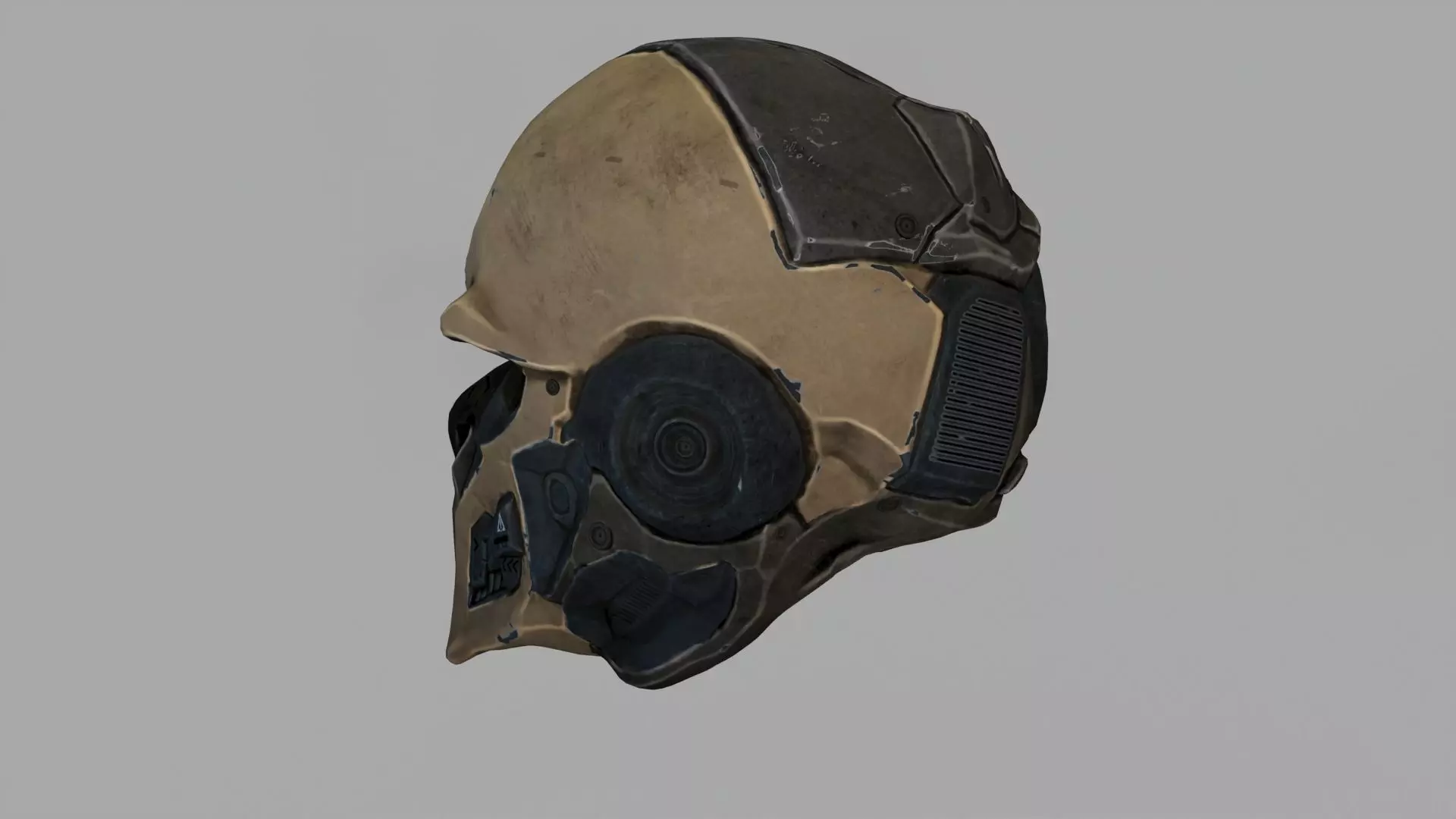 Sci-fi Helmet 3D model_1
