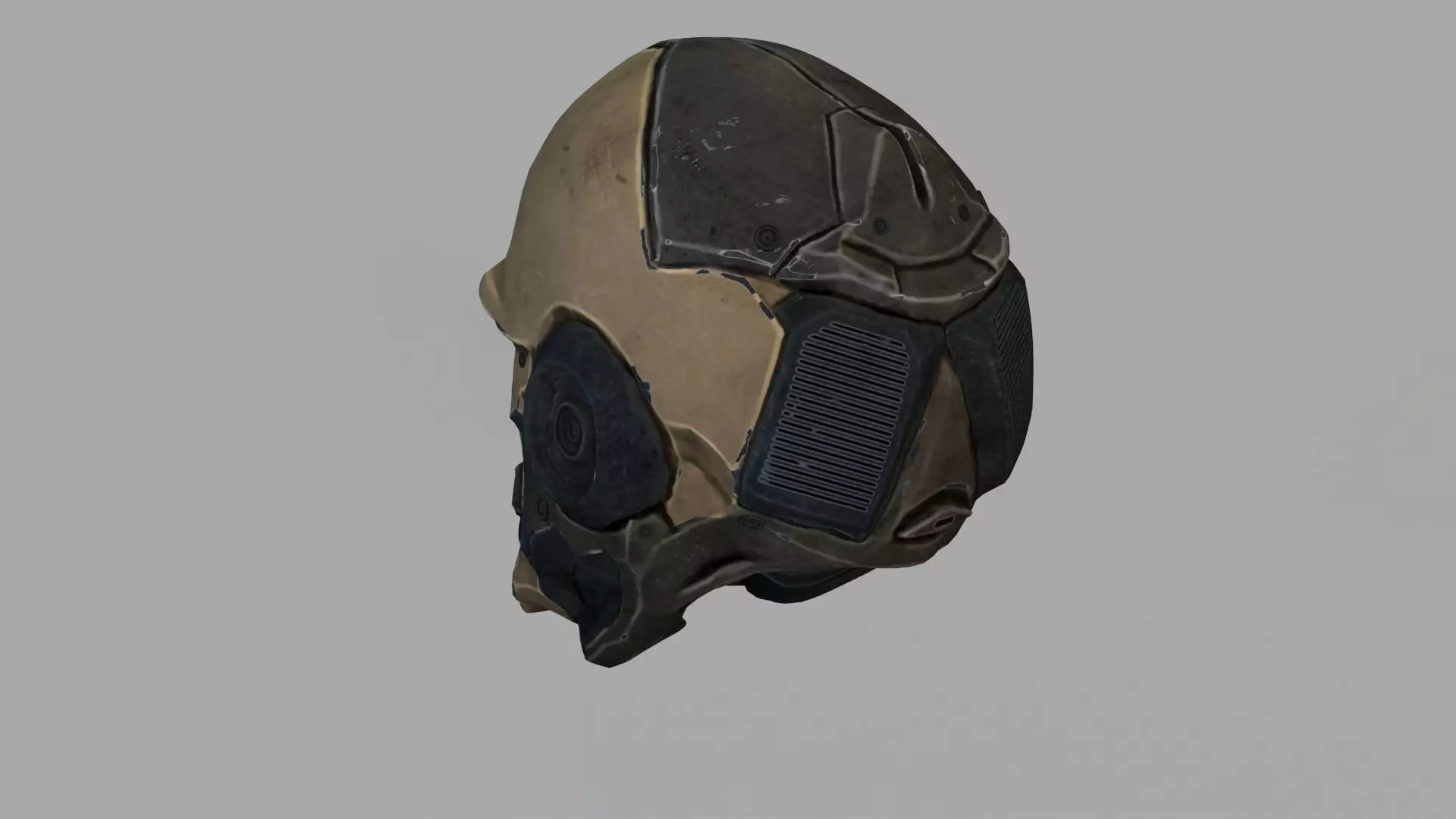 Sci-fi Helmet 3D model_9